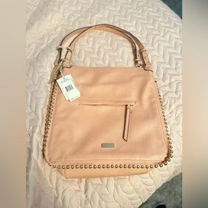 Jessica Simpson Camile Faux Leather Tote Bag Peach Brand New